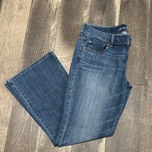 American Eagle Outfitters Women's Medium Blue Wide Leg Jeans